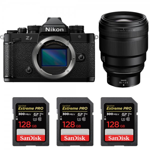 Nikon Zf + 85mm f/1.2 S + 3 SanDisk 128GB Extreme PRO UHS-II SDXC 300 MB/s-1
