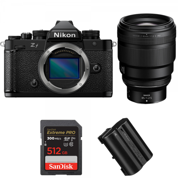 Nikon Zf + 85mm f/1.2 S + 1 SanDisk 512GB Extreme PRO UHS-II SDXC 300 MB/s + 1 Nikon EN-EL15C-1