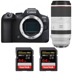 Canon EOS R6 Mark II + RF 100-500 mm f/4,5-7,1 L I - Contenido de la caja