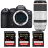 Canon EOS R6 Mark II + RF 100-500mm f/4.5-7.1 L IS USM + 3 SanDisk 64GB Extreme PRO UHS-II SDXC 300 MB/s|MCZ DIRECT