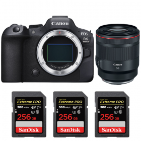 Canon EOS R6 Mark II + RF 50 mm f/1,2 L USM + 3 Sa - Contenido de la caja