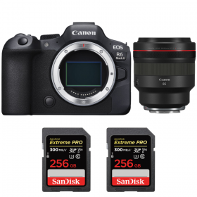 Canon EOS R6 Mark II + RF 85 mm f/1,2 L USM + 2 Sa - Contenido de la caja