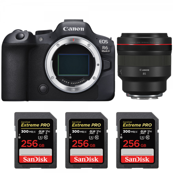 Canon EOS R6 Mark II + RF 85mm f/1.2 L USM + 3 SanDisk 256GB Extreme PRO UHS-II SDXC 300 MB/s-1