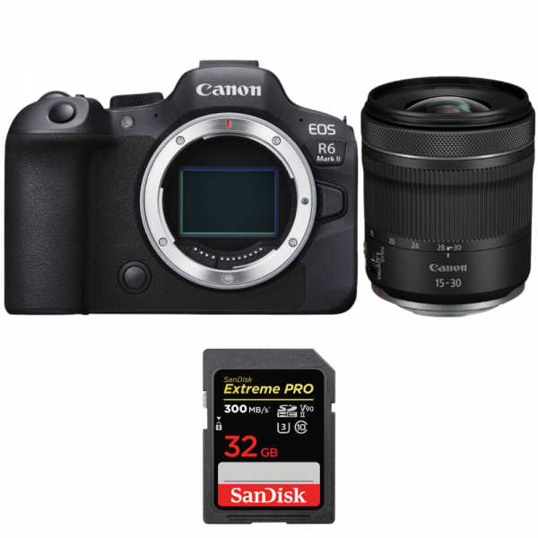 Canon EOS R6 Mark II + RF 15-30 mm f/4,5-6,3 IS STM + 1 SanDisk Extreme PRO UHS-II SDXC de 32 GB a 300 MB/seg -1