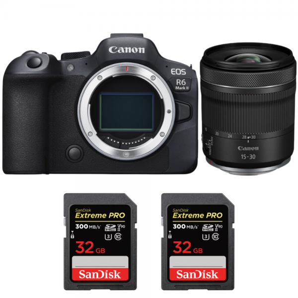Canon EOS R6 Mark II + RF 15-30mm f/4.5-6.3 IS STM + 2 SanDisk 32GB Extreme PRO UHS-II SDXC 300 MB/s-1