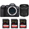 Canon EOS R6 Mark II + RF 15-30mm f/4.5-6.3 IS STM + 3 SanDisk 128GB Extreme PRO UHS-II SDXC 300 MB/s|MCZ DIRECT