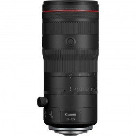 Objectif Canon RF 24-105mm f/2.8 L IS USM Z vue de face avec bague de mise au point et stabilisation