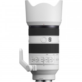 Objetivo Sony FE 70-200mm f/4 Macro G OSS II con parasol, botones de control y soporte de trípode Objetivo Sony FE 70-200mm f/4 Macro G OSS II con parasol, botones de control y soporte de trípode
