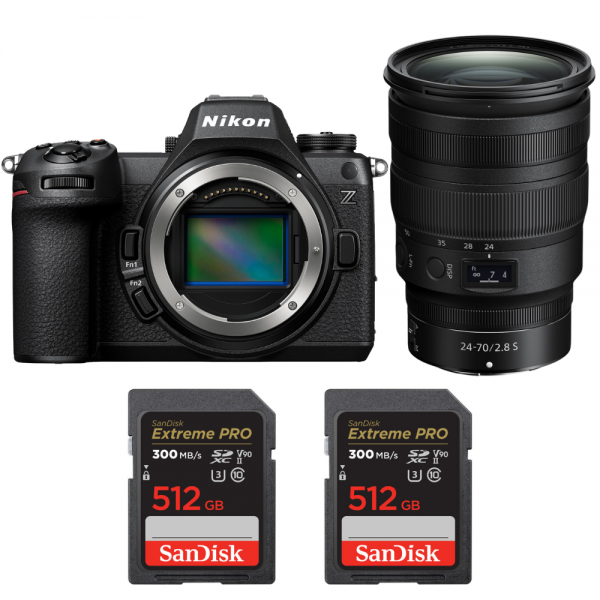 Nikon Z6 III + Z 24-70mm f/2.8 S + 2 SanDisk 512GB Extreme PRO UHS-II SDXC 300 MB/s Nikon Nikon Z6 III 4 099,00 € MCZ DIRECT
