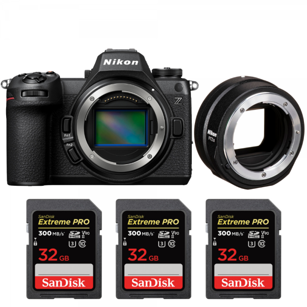 Nikon Z6 III + FTZ II + 3 SanDisk 32GB Extreme PRO UHS-II SDXC 300 MB/s|MCZ DIRECT