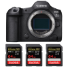 Canon EOS R5 Mark II + 3 SanDisk 64GB Extreme PRO UHS-II SDXC 300 MB/s