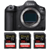 Canon EOS R5 Mark II + 3 SanDisk 128GB Extreme PRO UHS-II SDXC 300 MB/s