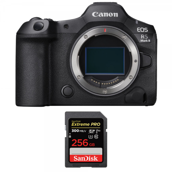 Canon EOS R5 Mark II + 1 SanDisk 256GB Extreme PRO UHS-II SDXC 300 MB/s|MCZ DIRECT