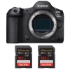 Canon EOS R5 Mark II + 2 SanDisk 512GB Extreme PRO UHS-II SDXC 300 MB/s|MCZ DIRECT