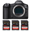 Canon EOS R5 Mark II + 3 SanDisk 512GB Extreme PRO UHS-II SDXC 300 MB/s|MCZ DIRECT