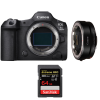 Canon EOS R5 Mark II + EF-EOS R + 1 SanDisk 64GB Extreme PRO UHS-II SDXC 300 MB/s
