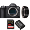 Canon EOS R5 Mark II + EF-EOS R + 1 SanDisk 256GB Extreme PRO UHS-II SDXC 300 MB/s + 1 Canon LP-E6P