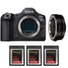 Canon EOS R5 Mark II + EF-EOS R + 3 SanDisk 512GB Extreme PRO CFexpress Type B|MCZ DIRECT