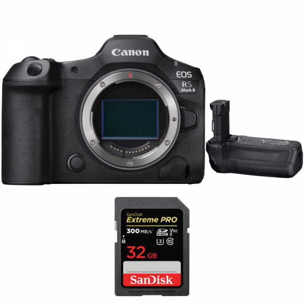 Canon EOS R5 Mark II + Canon BG-R20 + 1 SanDisk 32GB Extreme PRO UHS-II SDXC 300 MB/s|MCZ DIRECT