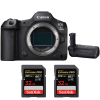 Canon EOS R5 Mark II + Canon BG-R20 + 2 SanDisk 32GB Extreme PRO UHS-II SDXC 300 MB/s