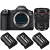 Canon EOS R5 Mark II + RF 24-105mm f/4 L IS USM + 3 Canon LP-E6P|MCZ DIRECT