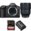 Canon EOS R5 Mark II + RF 28-70mm f/2 L USM + 1 SanDisk 128GB Extreme PRO UHS-II SDXC 300 MB/s + 1 Canon LP-E6P Canon MIRRORLESS CAMERAS €5,637.00 MCZ DIRECT