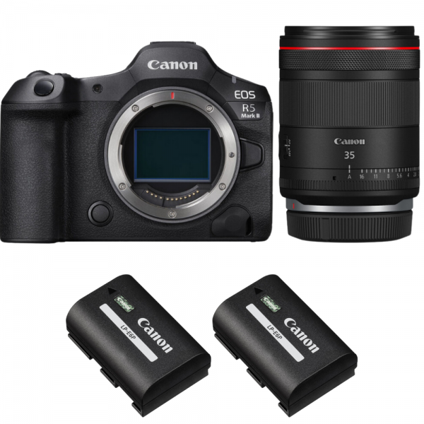 Canon EOS R5 Mark II + RF 35mm f/1.4 L VCM + 2 Canon LP-E6P