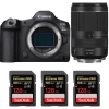 Canon EOS R5 Mark II + RF 24-240mm f/4-6.3 IS USM + 3 SanDisk 128GB Extreme PRO UHS-II SDXC 300 MB/s|MCZ DIRECT