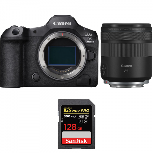Canon EOS R5 Mark II + RF 85mm f/2 Macro IS STM + 1 SanDisk 128GB Extreme PRO UHS-II SDXC 300 MB/s|MCZ DIRECT