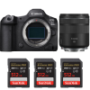 Canon EOS R5 Mark II + RF 85mm f/2 Macro IS STM + 3 SanDisk 512GB Extreme PRO UHS-II SDXC 300 MB/s
