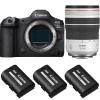 Canon EOS R5 Mark II + RF 70-200mm f/4 L IS USM + 3 Canon LP-E6P|MCZ DIRECT