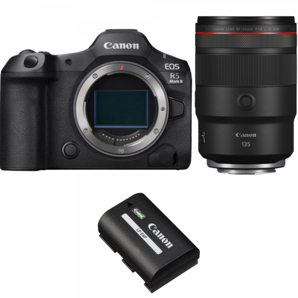 Canon EOS R5 Mark II + RF 135mm f/1.8 L IS USM + 1 Canon LP-E6P