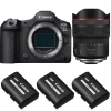 Canon EOS R5 Mark II + RF 10-20mm f/4 L IS STM + 3 Canon LP-E6P|MCZ DIRECT