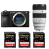 Sony A6700 + FE 70-200mm f/4 Macro G OSS II + 3 SanDisk 64GB Extreme PRO UHS-II SDXC 300 MB/s|MCZ DIRECT
