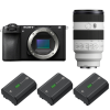 Sony A6700 + FE 70-200mm f/4 Macro G OSS II + 3 Sony NP-FZ100|MCZ DIRECT