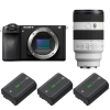 Sony A6700 + FE 70-200mm f/4 Macro G OSS II + 3 Sony NP-FZ100|MCZ DIRECT