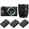 Sony A6700 + FE 20-70mm f/4 G + 3 Sony NP-FZ100|MCZ DIRECT