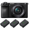 Sony A6700 + 16-50mm f/3.5-5.6 OSS + 3 Sony NP-FZ100|MCZ DIRECT