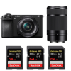 Sony A6700 + 16-50mm f/3.5-5.6 OSS + 55-210mm f/4.5-6.3 OSS + 3 SanDisk 64GB Extreme PRO UHS-II SDXC 300 MB/s|MCZ DIRECT