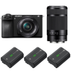 Sony A6700 + 16-50mm f/3.5-5.6 OSS + 55-210mm f/4.5-6.3 OSS + 3 Sony NP-FZ100|MCZ DIRECT