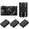 Sony A6700 + 16-50mm f/3.5-5.6 OSS + 55-210mm f/4.5-6.3 OSS + 3 Sony NP-FZ100|MCZ DIRECT