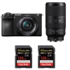 Sony A6700 + 16-50mm f/3.5-5.6 OSS + 70-350mm f/4.5-6.3 G OSS + 2 SanDisk 128GB Extreme PRO UHS-II SDXC 300 MB/s|MCZ DIRECT