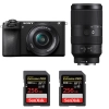Sony A6700 + 16-50mm f/3.5-5.6 OSS + 70-350mm f/4.5-6.3 G OSS + 2 SanDisk 256GB Extreme PRO UHS-II SDXC 300 MB/s|MCZ DIRECT