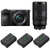 Sony A6700 + 16-50mm f/3.5-5.6 OSS + 70-350mm f/4.5-6.3 G OSS + 3 Sony NP-FZ100|MCZ DIRECT