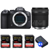 Canon EOS R6 Mark II + RF 15-30mm f/4.5-6.3 IS STM + 3 SanDisk 128GB Extreme PRO UHS-II SDXC 300 MB/s + 3 Canon LP-E6NH|MCZ DIRECT