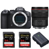 Canon EOS R6 Mark II + RF 14-35mm f/4 L IS USM + 2 SanDisk 64GB Extreme PRO UHS-II SDXC 300 MB/s + 1 Canon LP-E6NH Canon Canon EOS R6 Mark II 2.853,00 € MCZ DIRECT