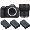 Canon EOS R6 Mark II + RF 14-35mm f/4 L IS USM + 3 Canon LP-E6NH-1