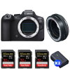 Canon EOS R6 Mark II + Canon EF-EOS R Premium + 3 SanDisk 32GB Extreme PRO UHS-II SDXC 300 MB/s + 2 Canon LP-E6NH-1