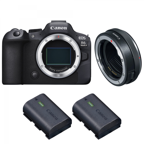 Canon EOS R6 Mark II + Canon EF-EOS R Premium + 2 Canon LP-E6NH|MCZ DIRECT