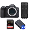 Canon EOS R6 Mark II + RF 100-400mm f/5.6-8 IS USM + 1 SanDisk 128GB Extreme PRO UHS-II SDXC 300 MB/s + 3 Canon LP-E6NH|MCZ DIRECT